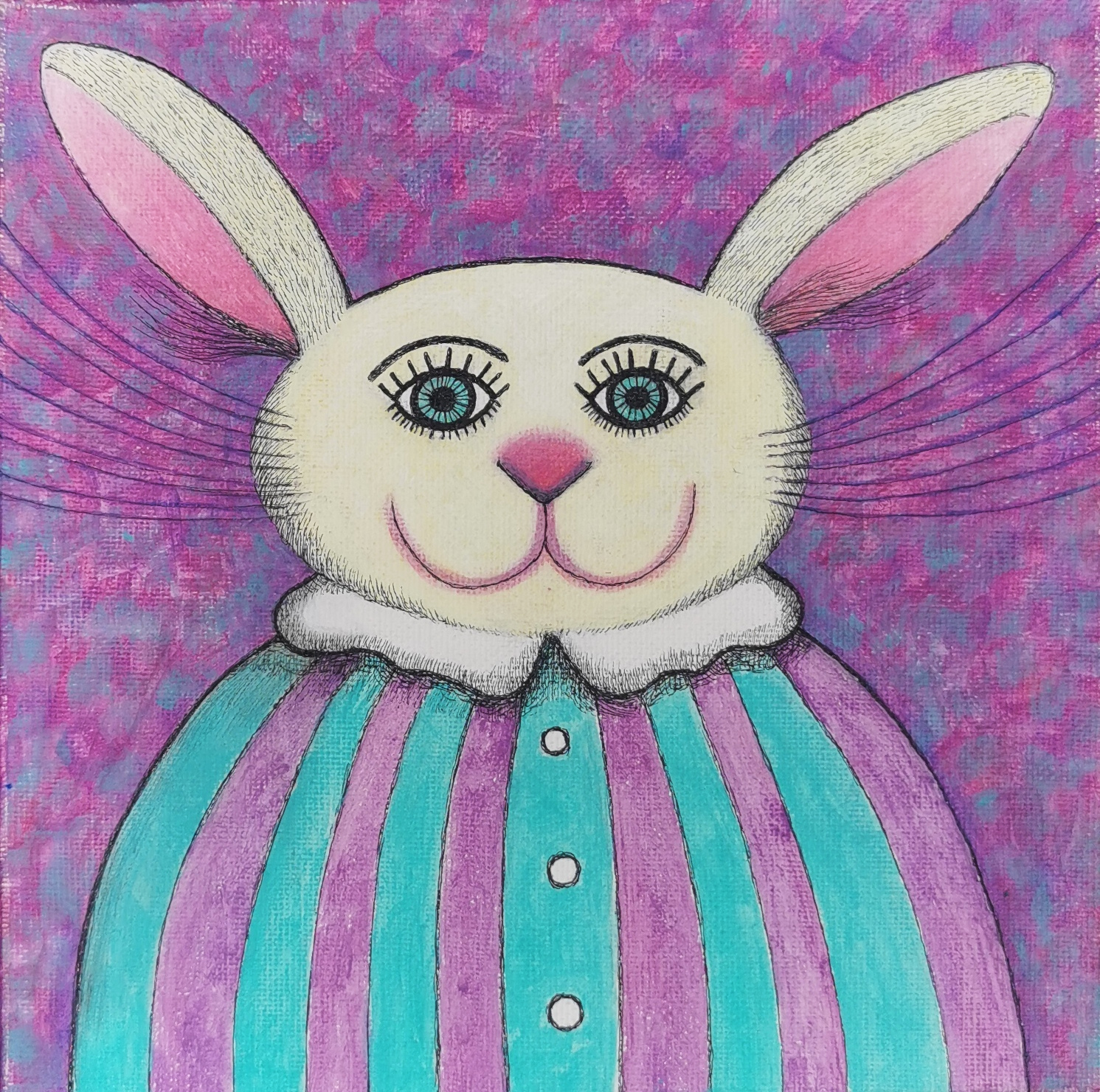 Art bunny painting